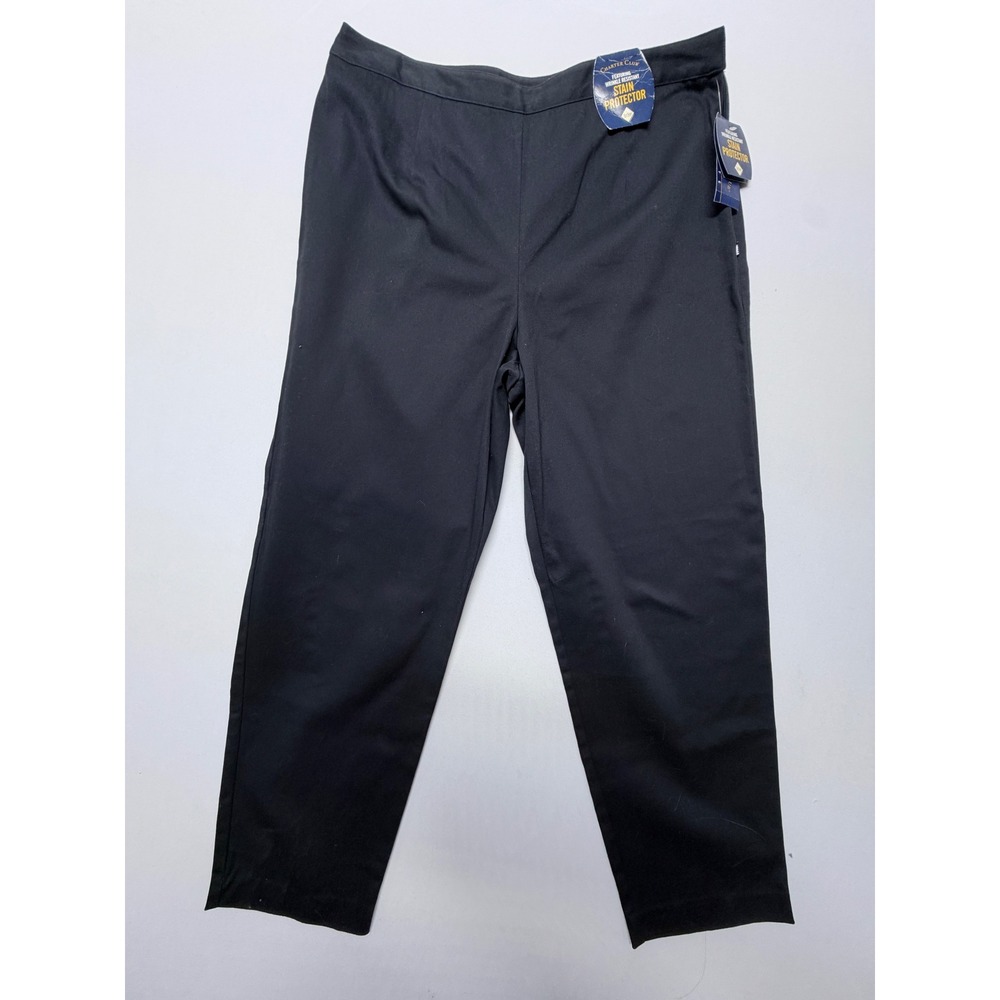 Charter Club Petite 14P Navy Blue Stain Protector Wrinkle Resistant Pants NWT